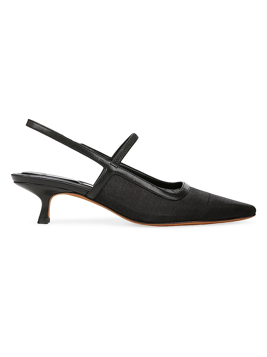 Venice 45MM Mesh Slingback Pumps