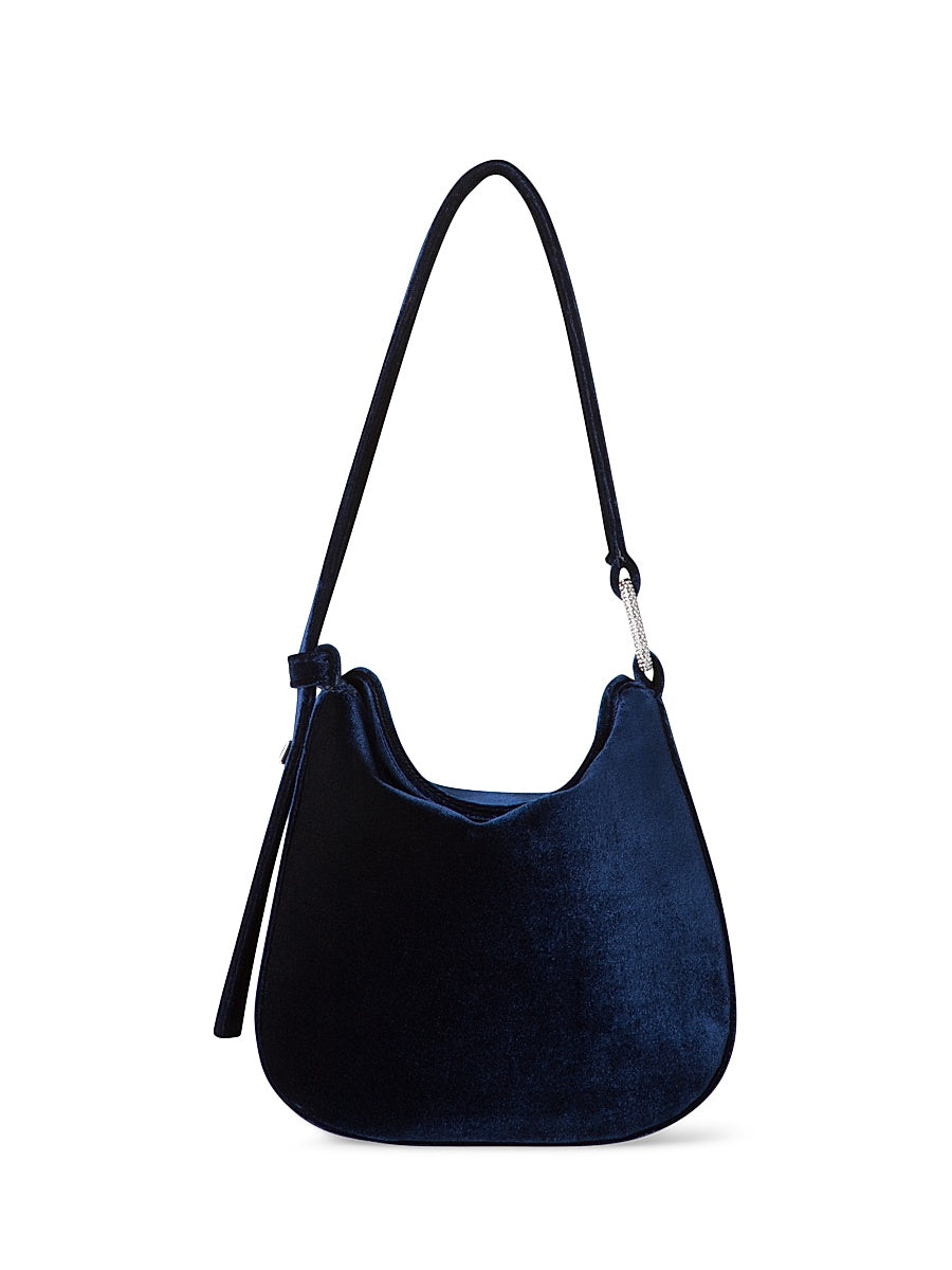 Anna Mini Velvet Hobo Bag