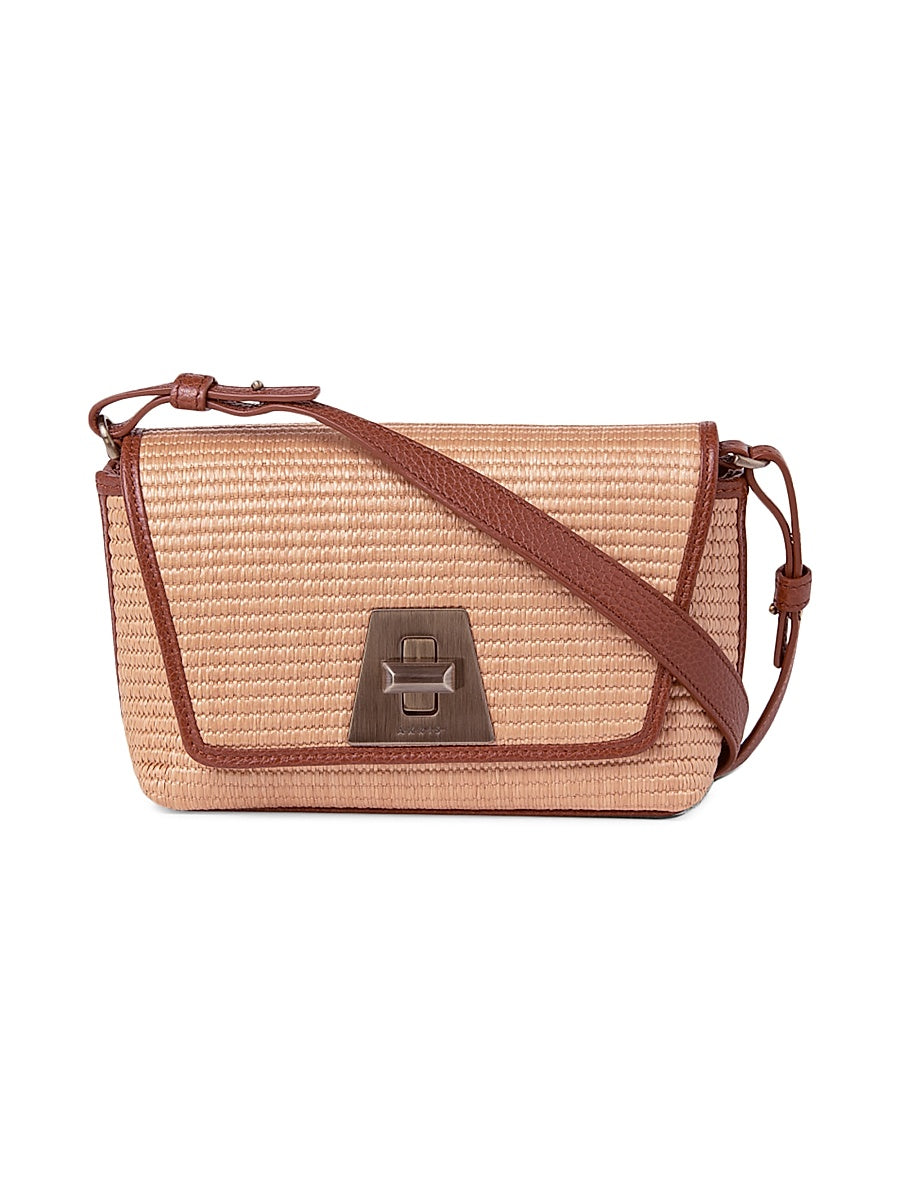 Anouk Raffia & Leather Day Bag