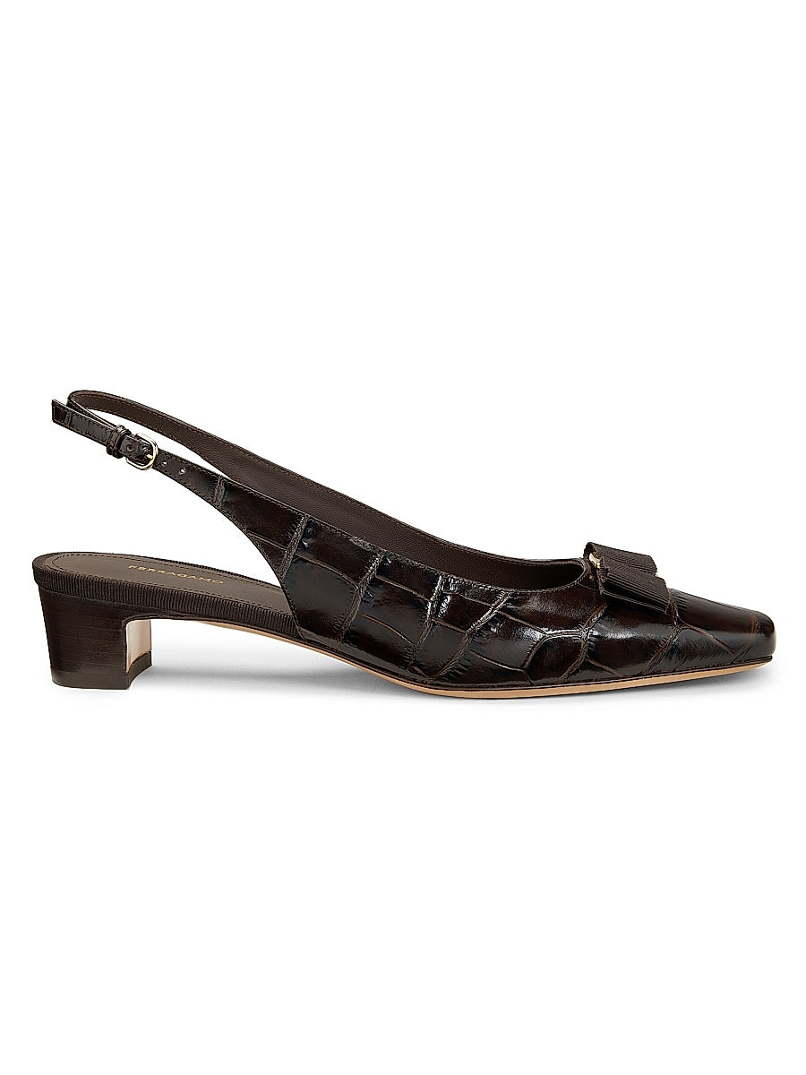 Rivada 25MM Leather Slingback Pumps