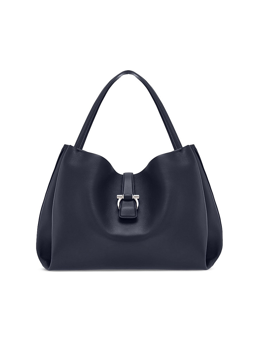 Medium New Line Leather Tote Bag