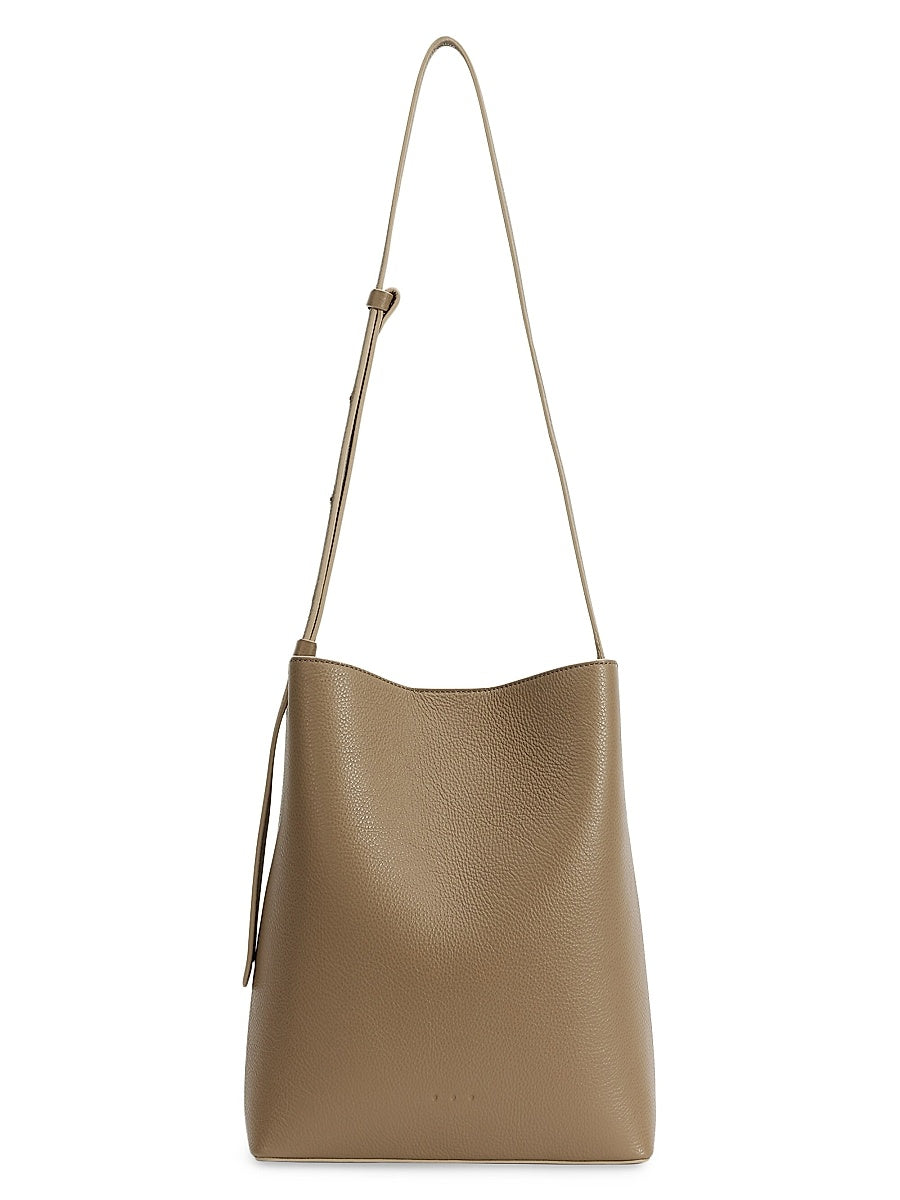 Sac Grainy Leather Bucket Bag
