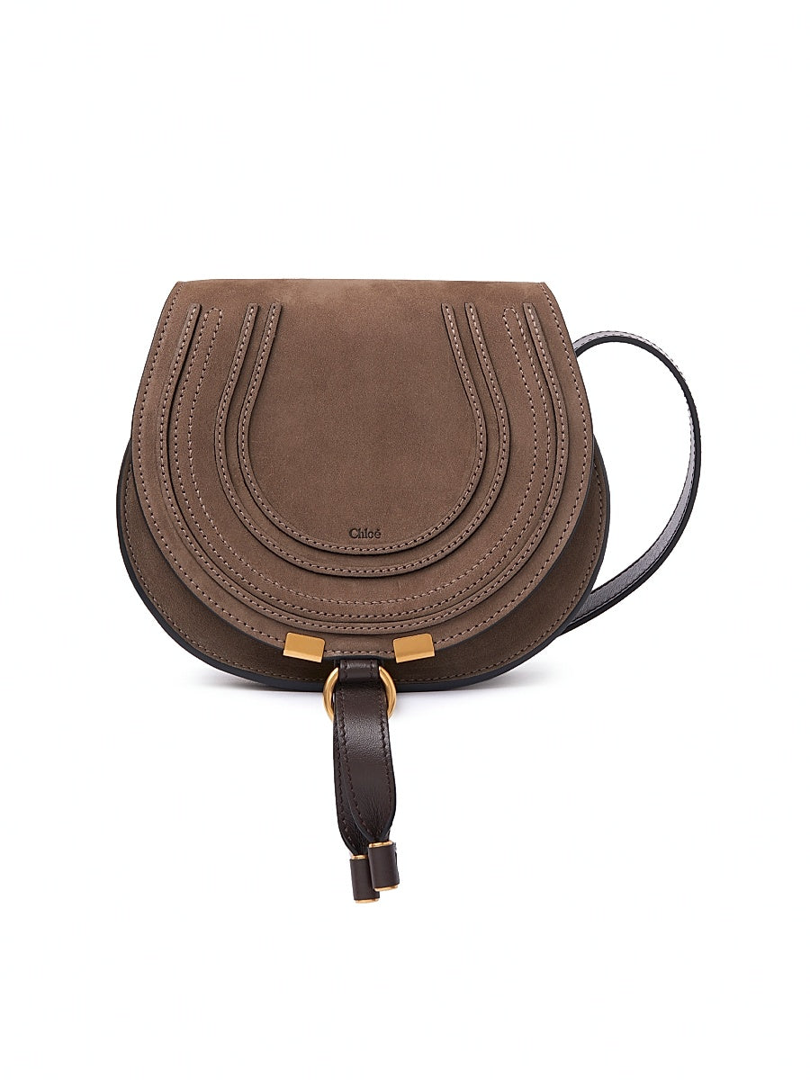 Small Marcie Suede Crossbody Bag