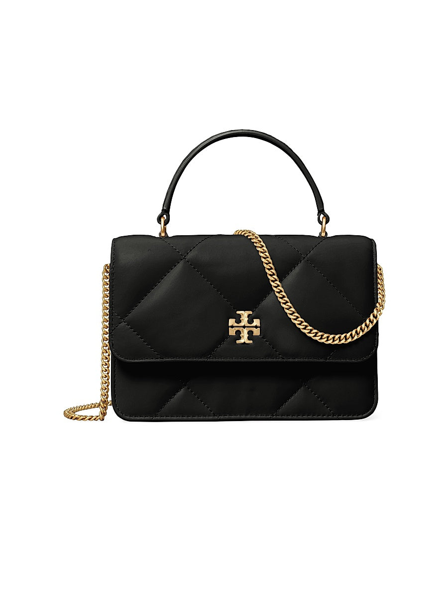 Kira Diamond Leather Top Handle Wallet