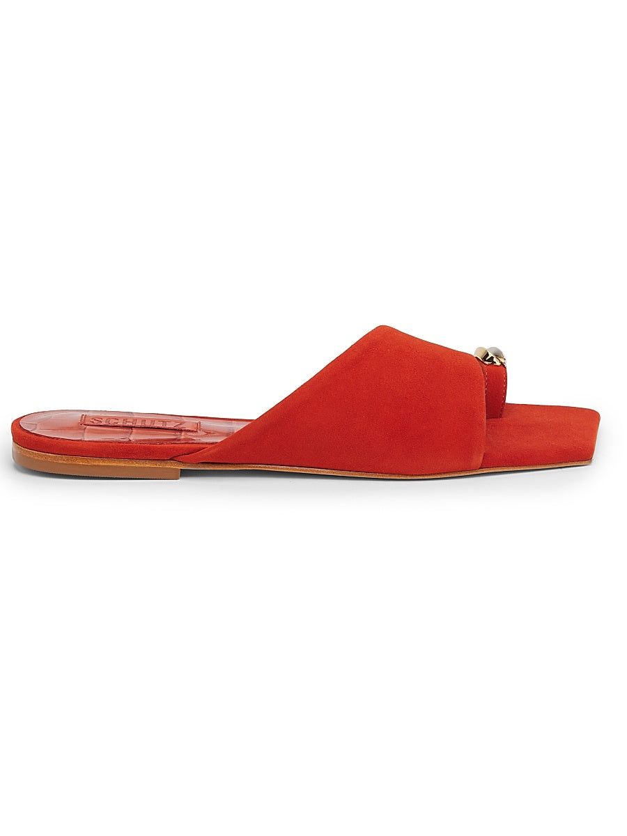 Jodie Embellished Suede Sandals