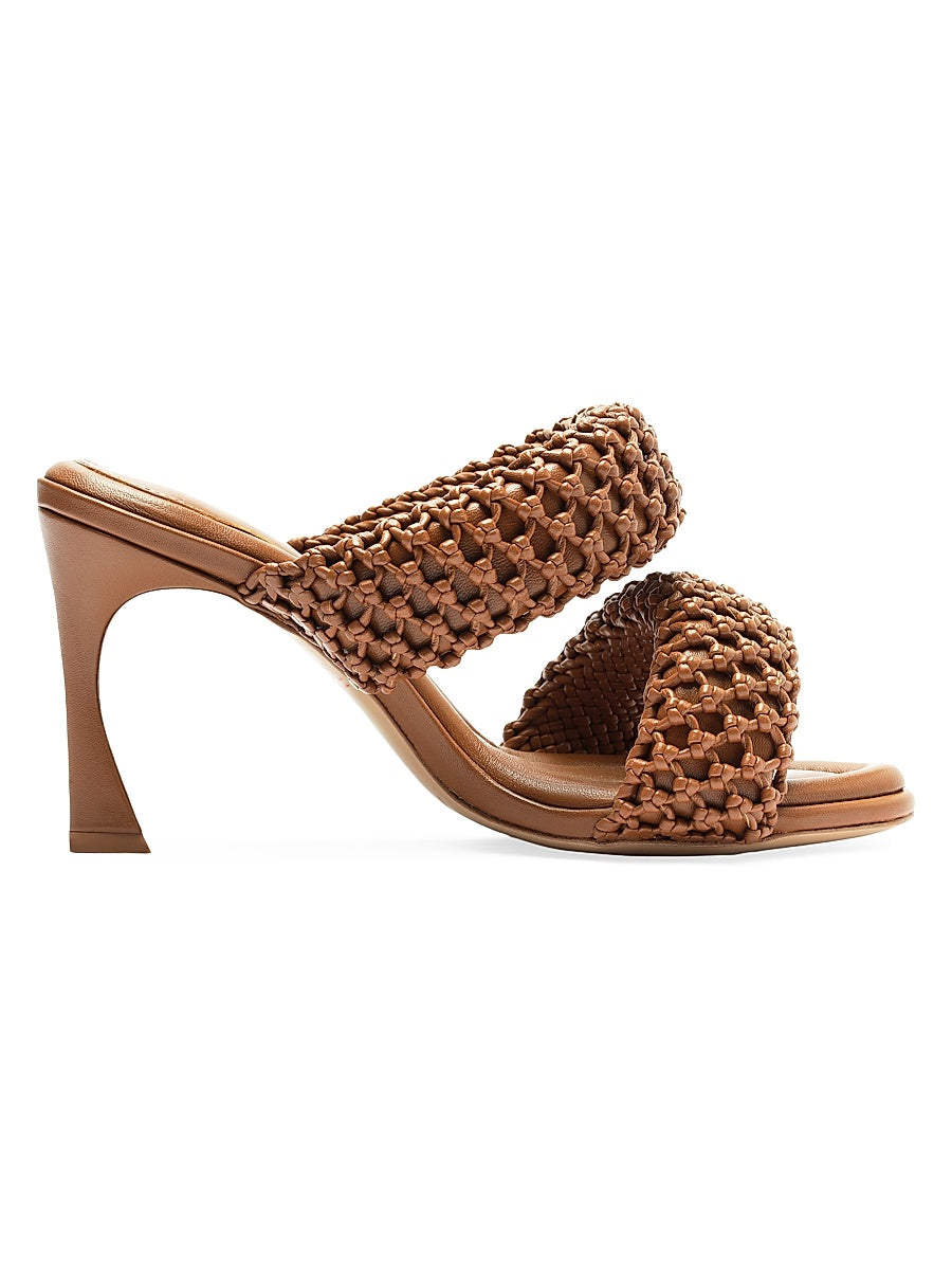 Lilla 85MM Woven Leather Sandals