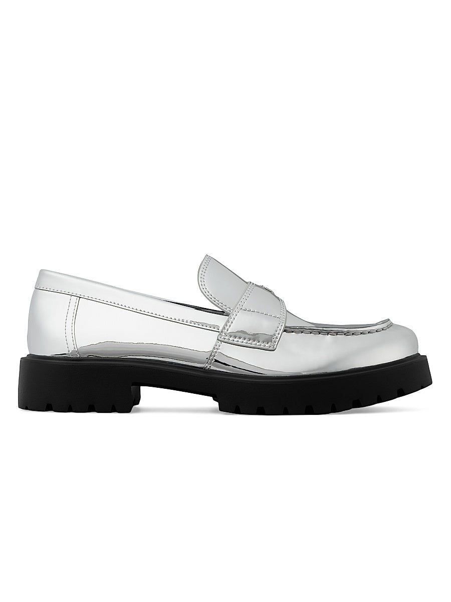 Lug-Sole Leather Loafers