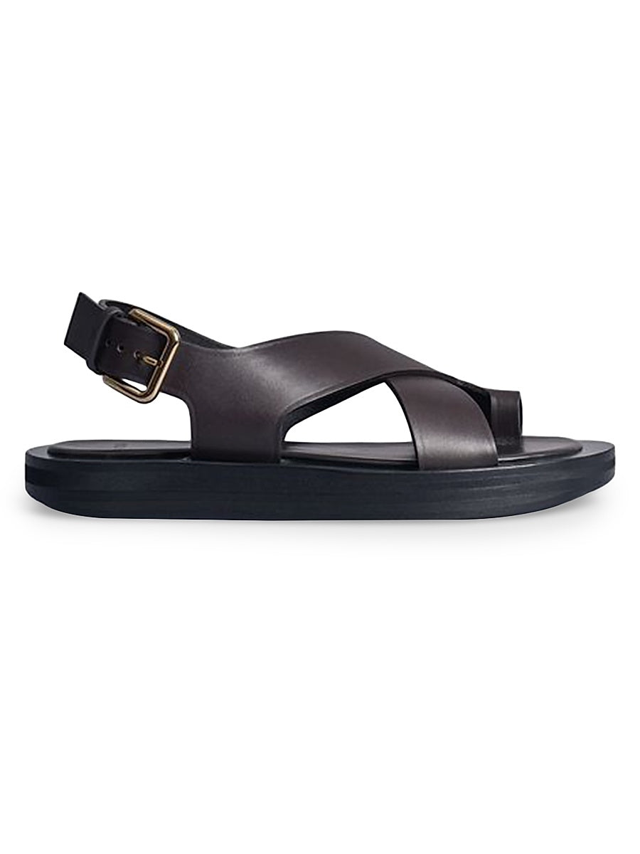 Wrapped-Toe Leather Sandals