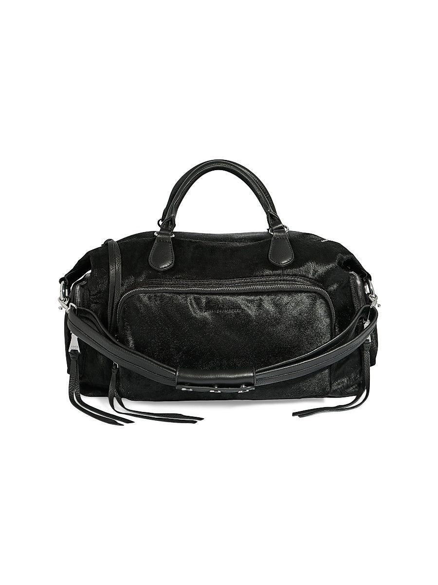 Away We Go Calfhair Duffle Bag