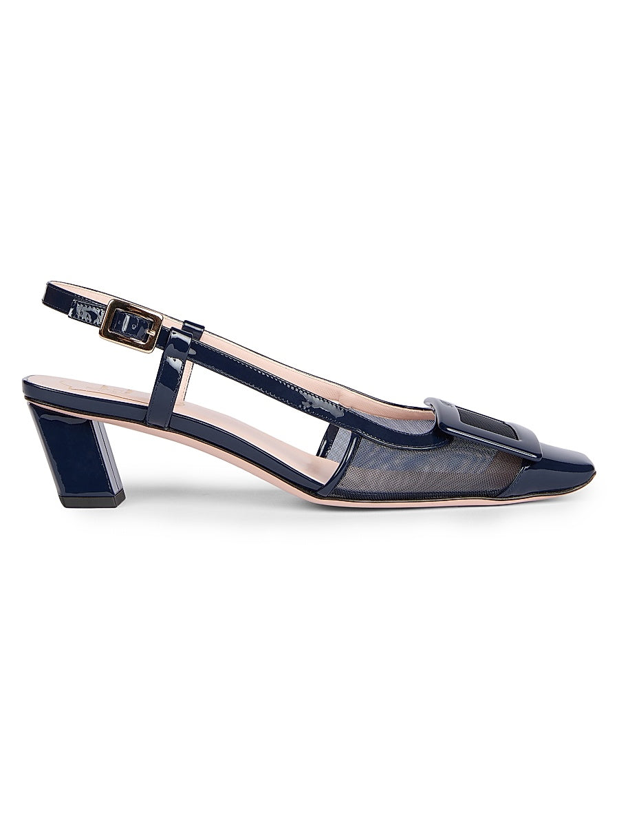 Belle Vivier 45MM Mesh Slingback Pumps