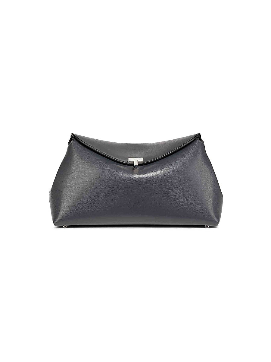 T-Lock Convertible Leather Clutch