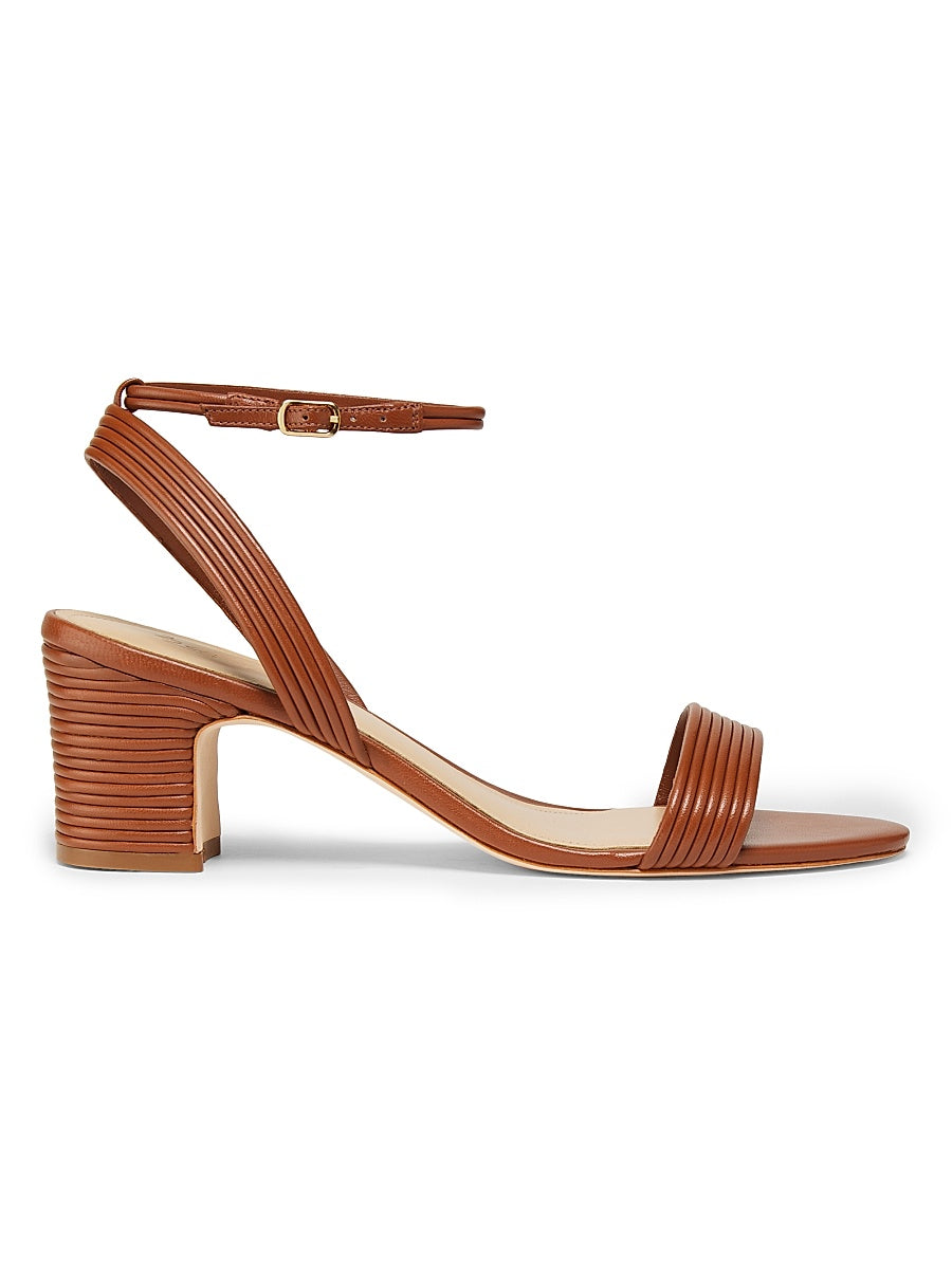Ankle Strap 60MM Corded Leather Sandals