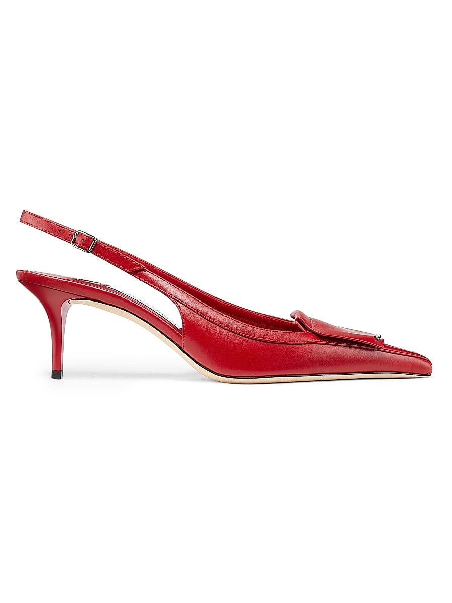 Frances 60MM Studded Leather Pumps