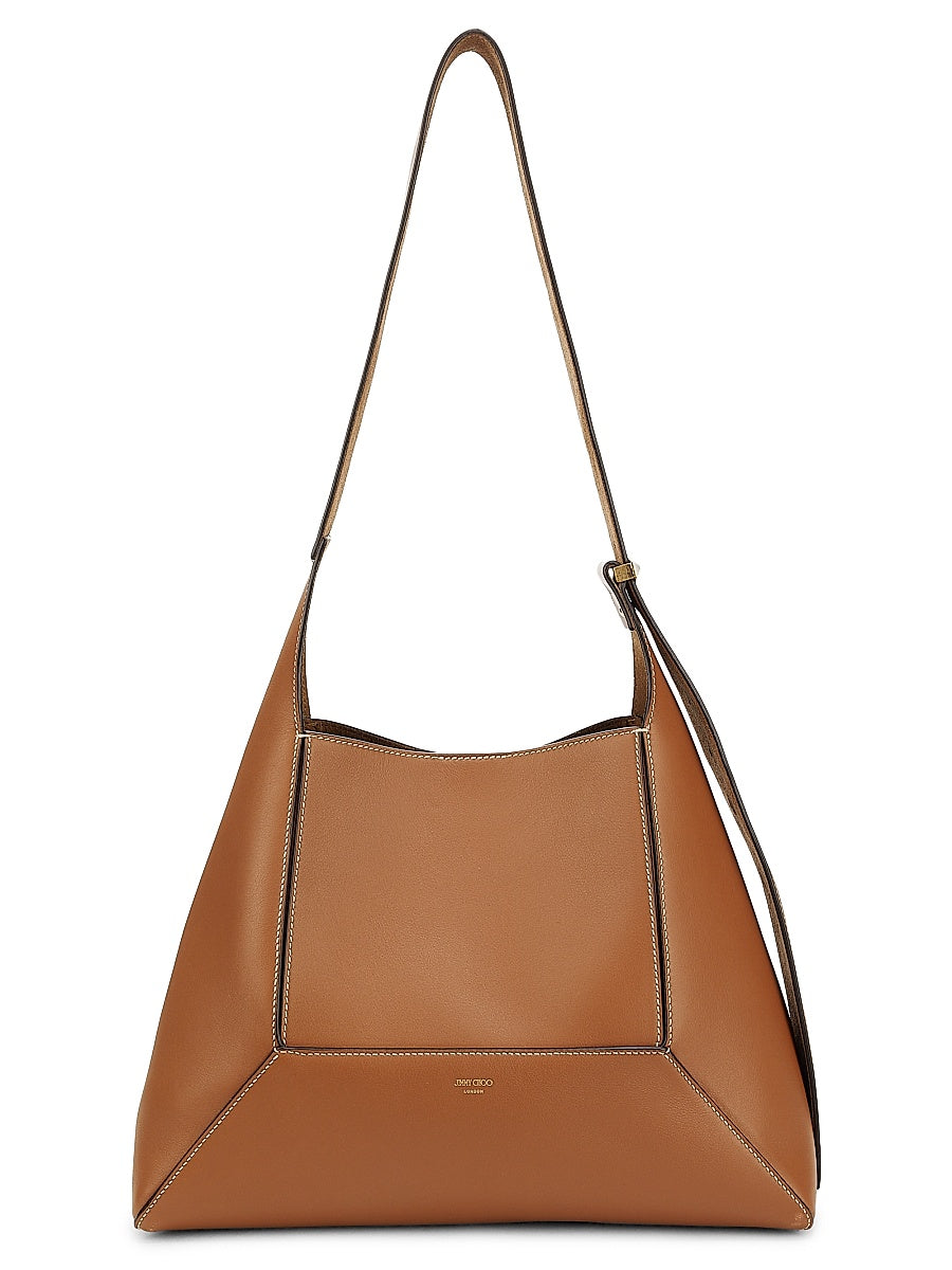 Medium Diamond Leather Hobo Bag