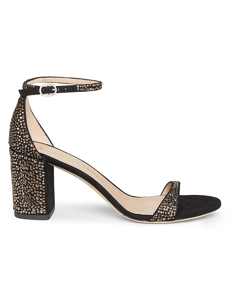 Nudist Shine 75MM Block-Heel Sandals