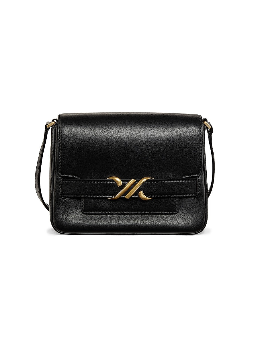 Monogram Leather Box Shoulder Bag