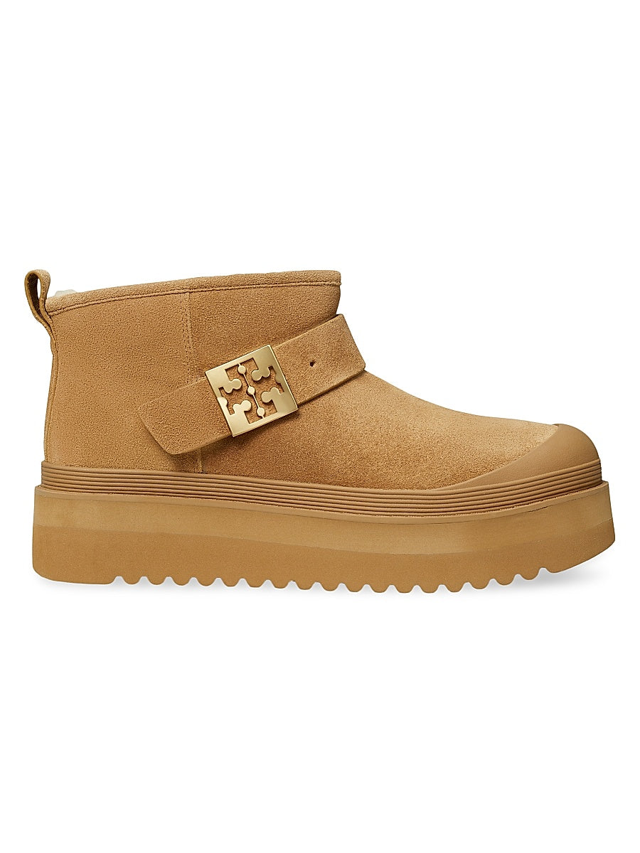 Mellow Faux-Shearling Platform Boots