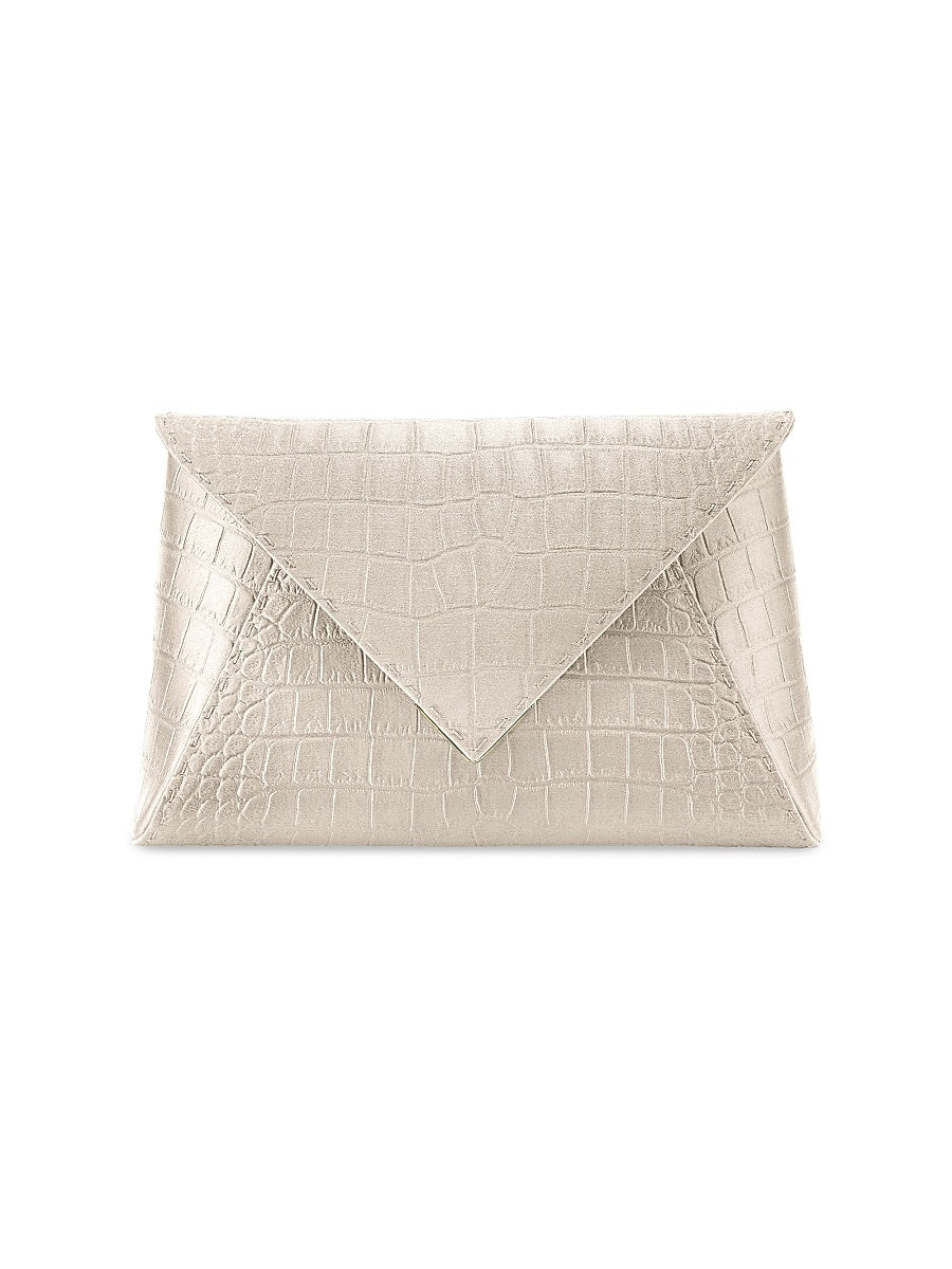 Lee Pouchet Large Satin Clutch