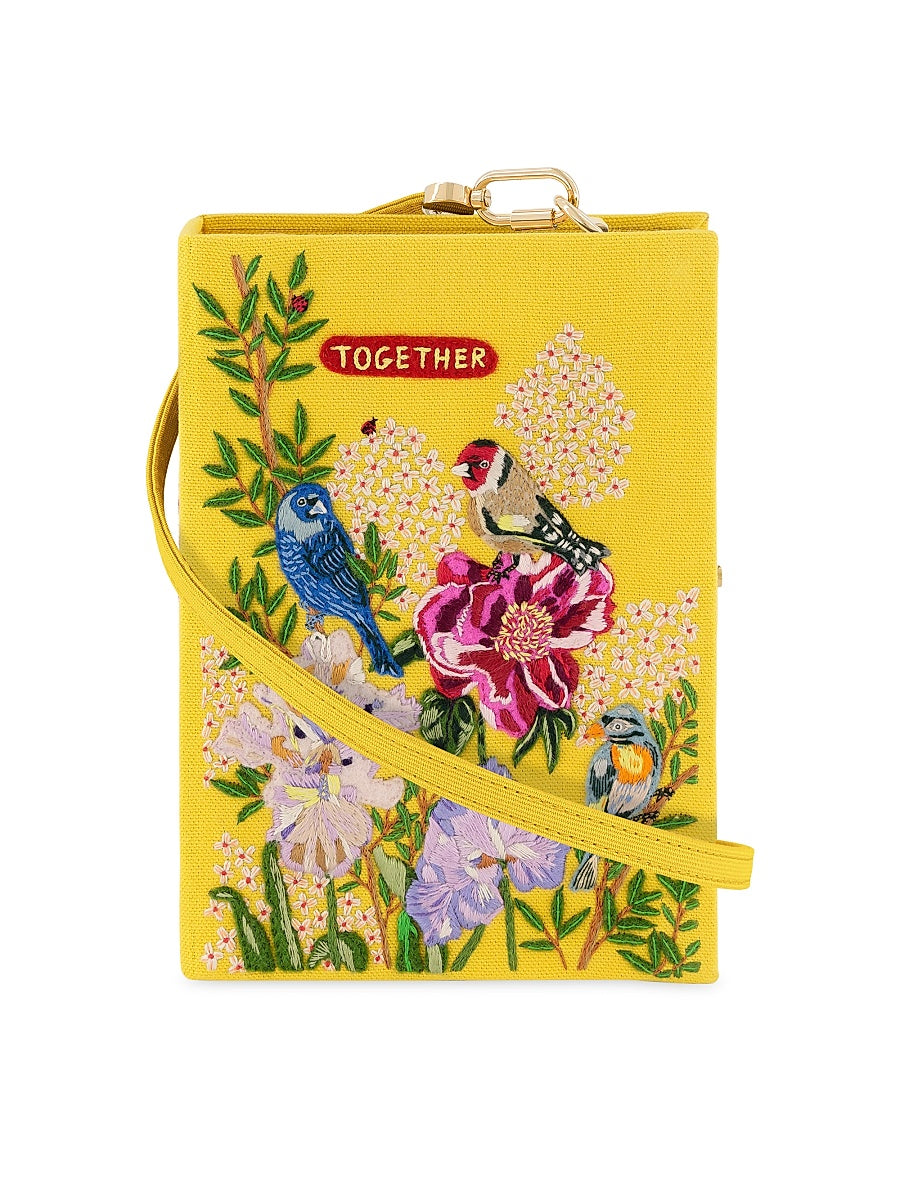 Nathalie Lété Embroidered Book Clutch