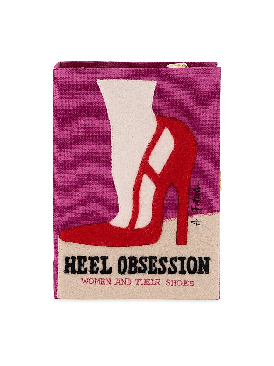 Classics Heel Obsession Embroidered Book Clutch