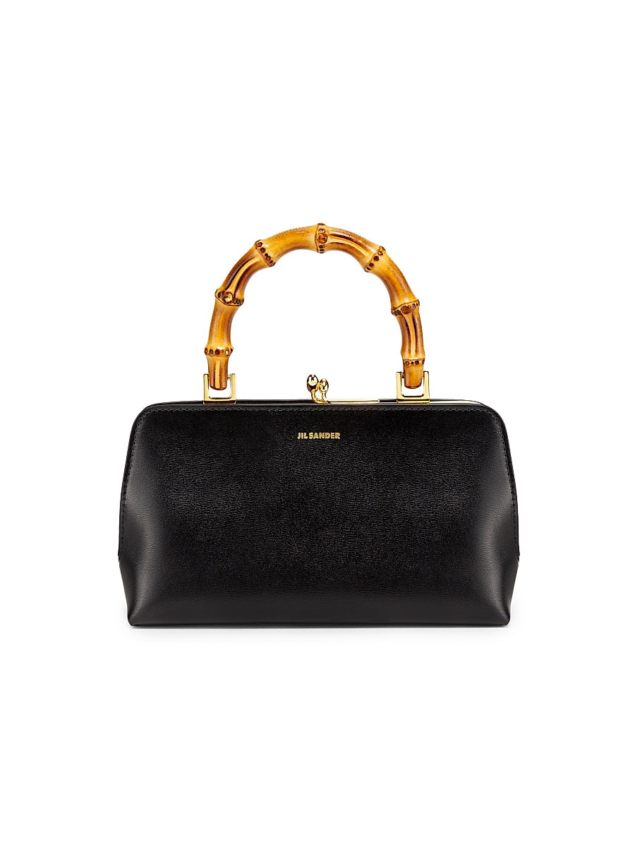 Cannolo Small Leather Top Handle Bag