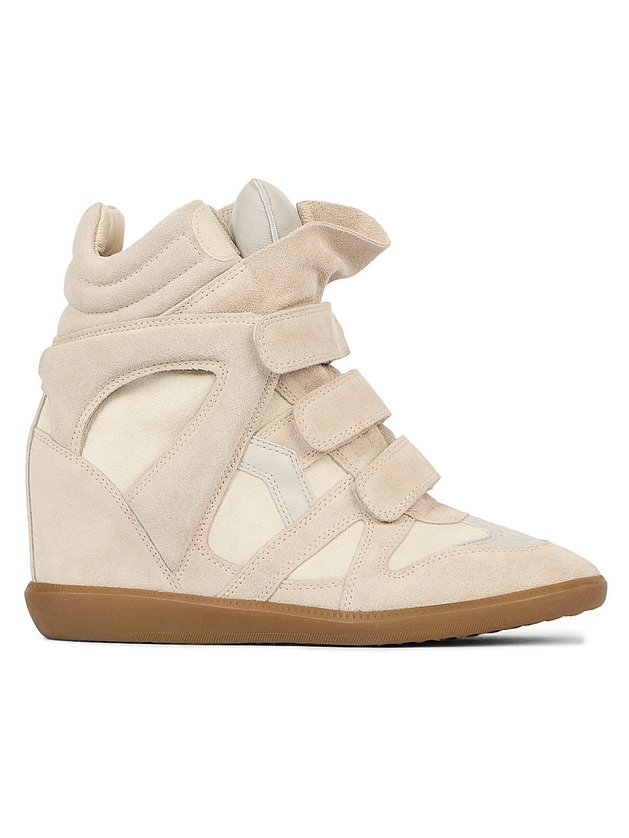 Bekett Leather & Suede High-Top Platform Sneakers