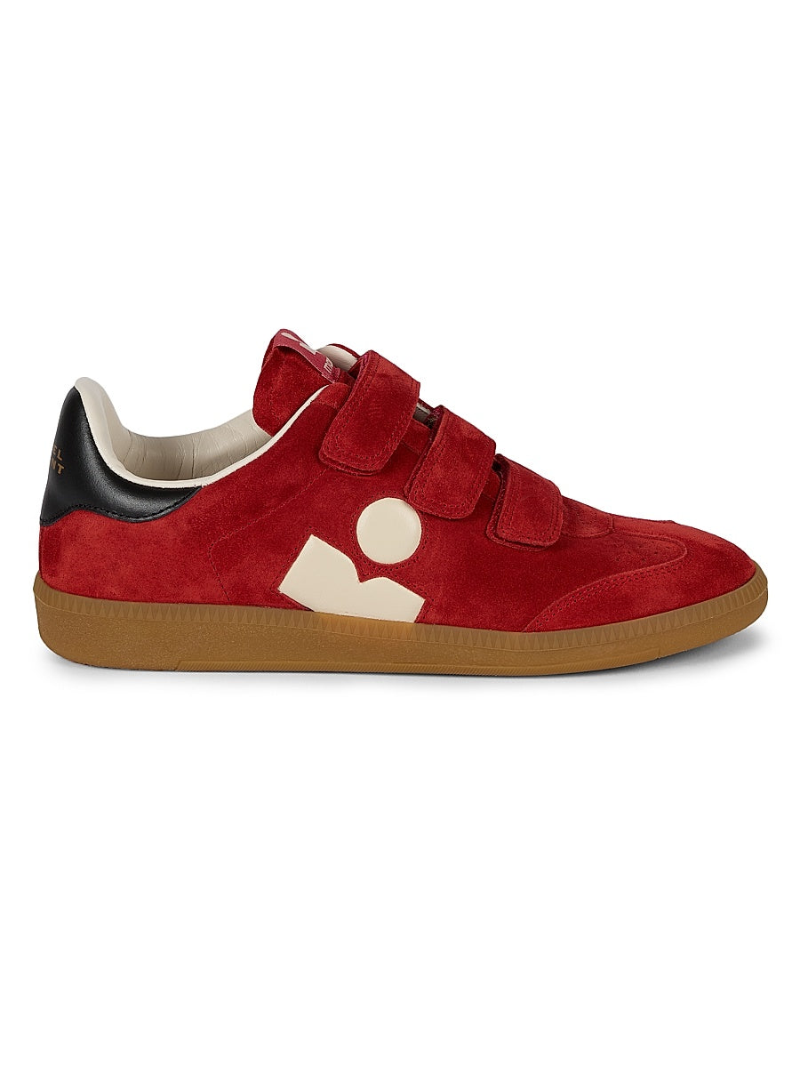 Beth Colorblocked Suede Low-Top Sneakers