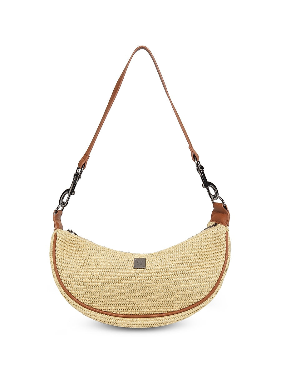 Moonlighting Raffia Crossbody Bag