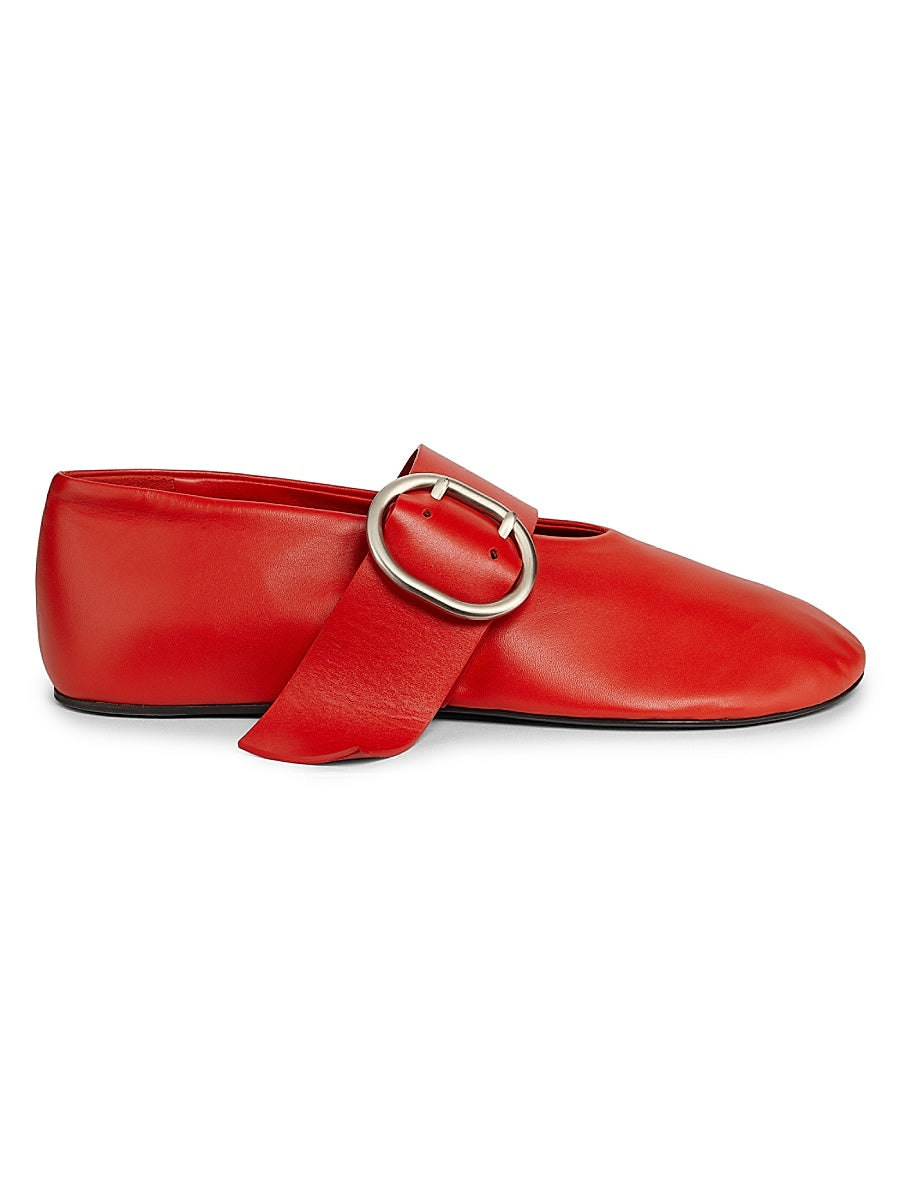 Leather Ballerina Flats