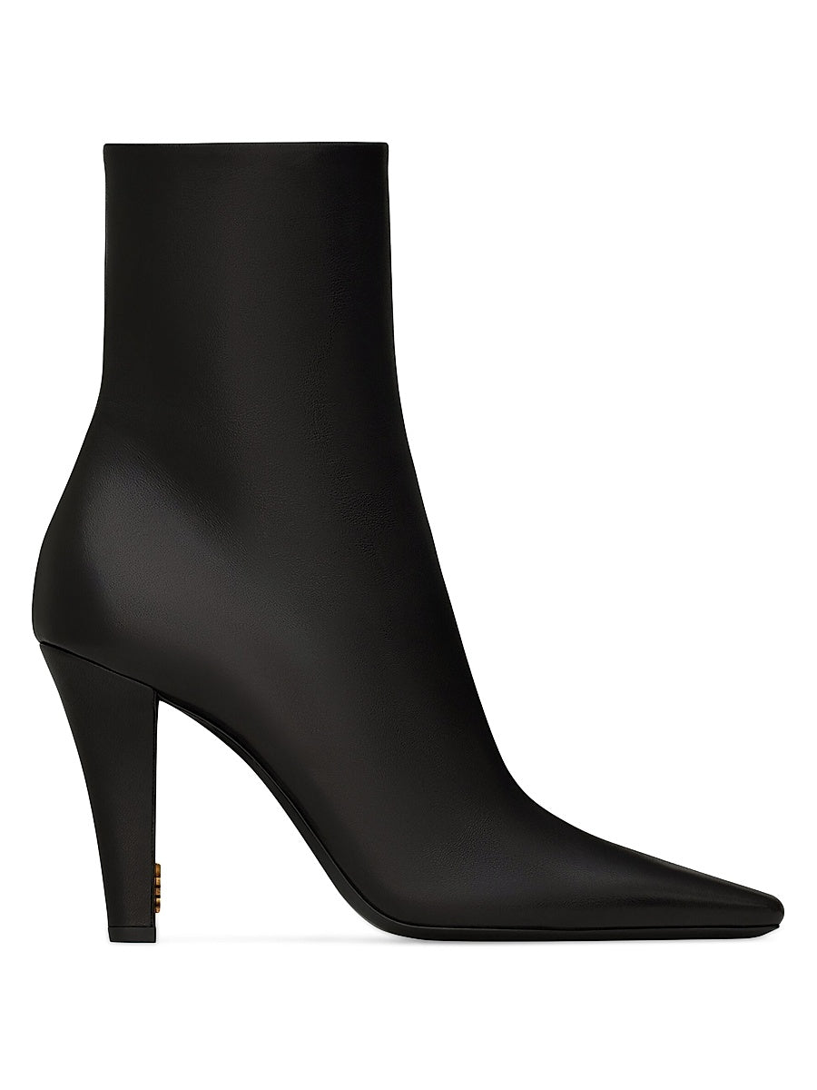 Jill Booties in Smooth Leather