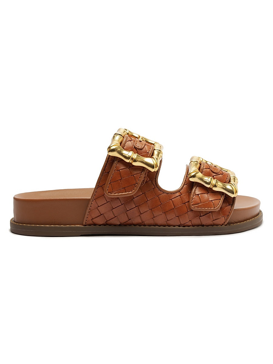 Enola Woven Leather Sandals
