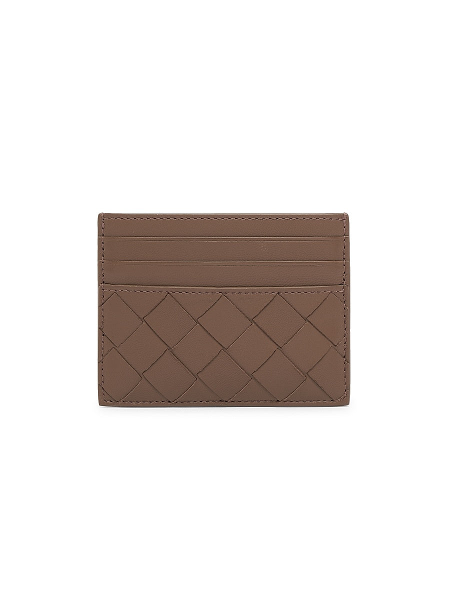 Intrecciato Leather Card Case