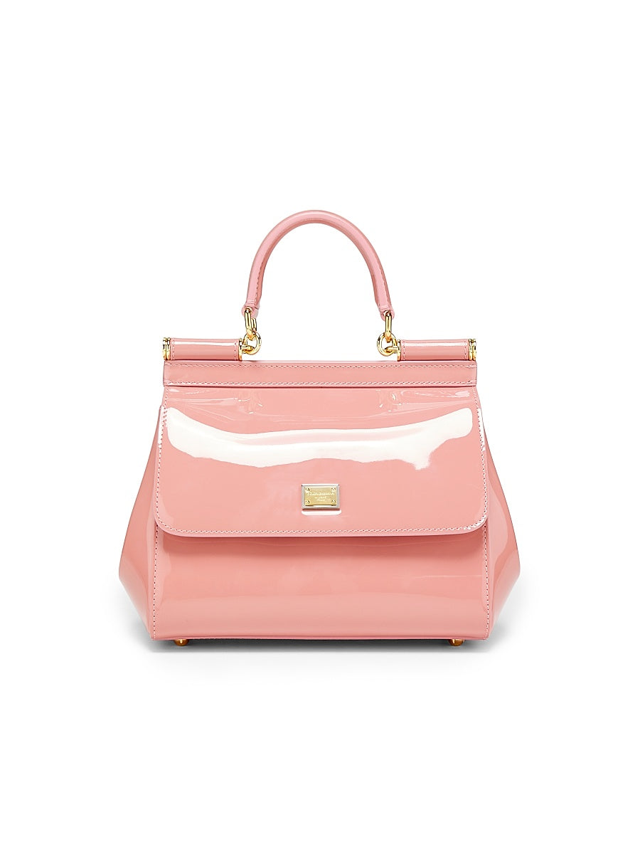 Sicily Patent Leather Top Handle Bag