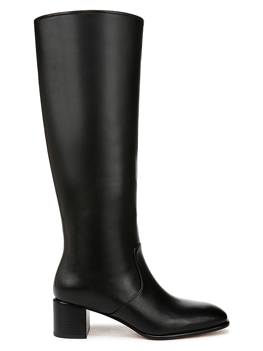 Arabel Slouchy Wide-Calf Leather Boots