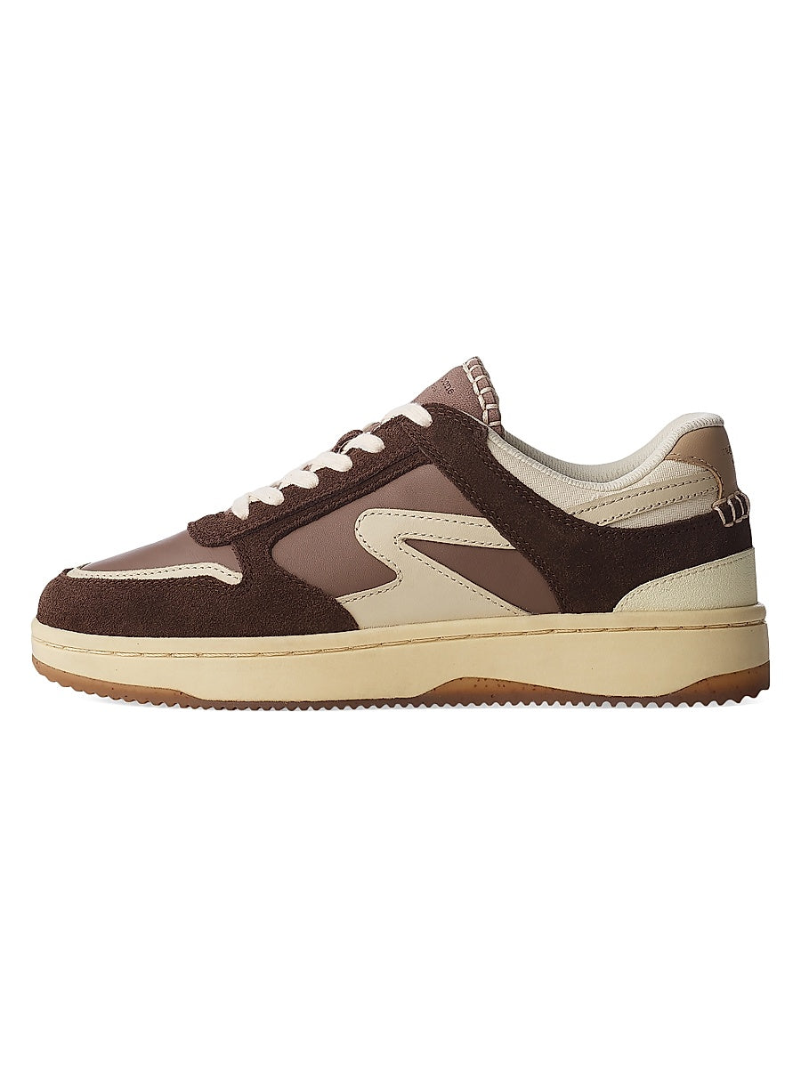 Retro Leather Tennis Sneakers