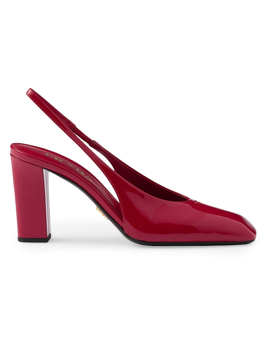 Patent Leather Slingback 85MM Pumps
