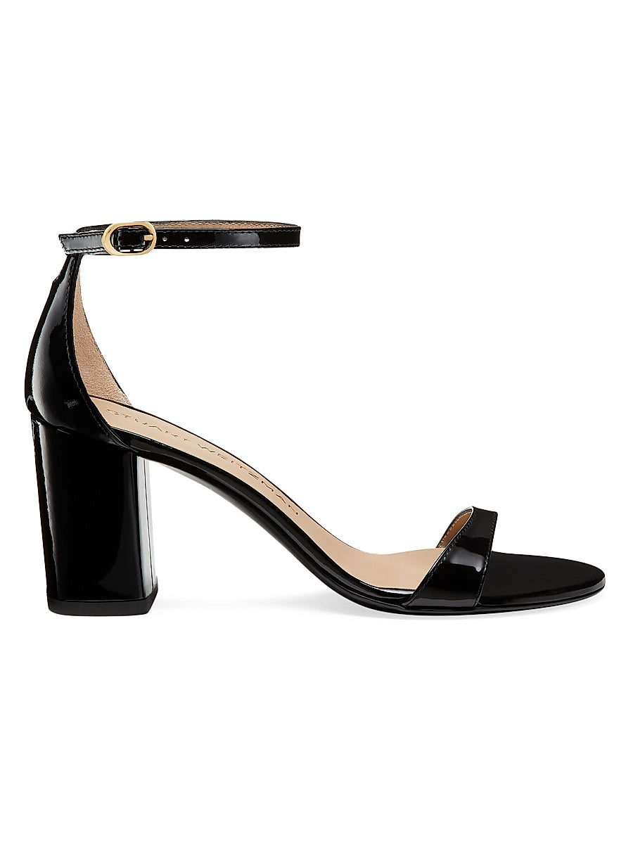 Nudist Block 75MM Patent Leather Sandals