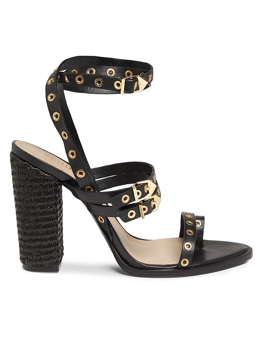 Annete Grommet Leather Sandals