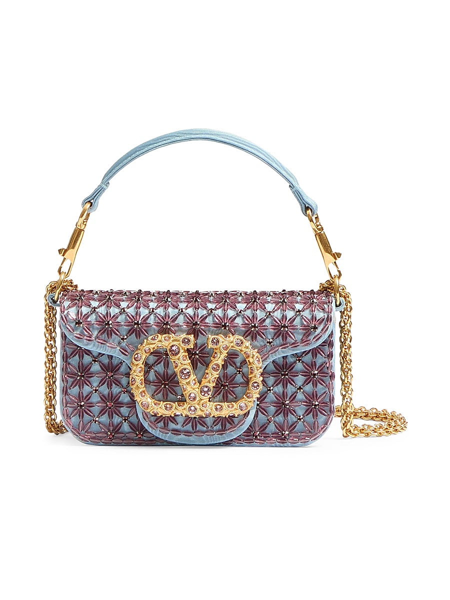 Locò Small Shoulder Bag Embroidered with Jewel Logo
