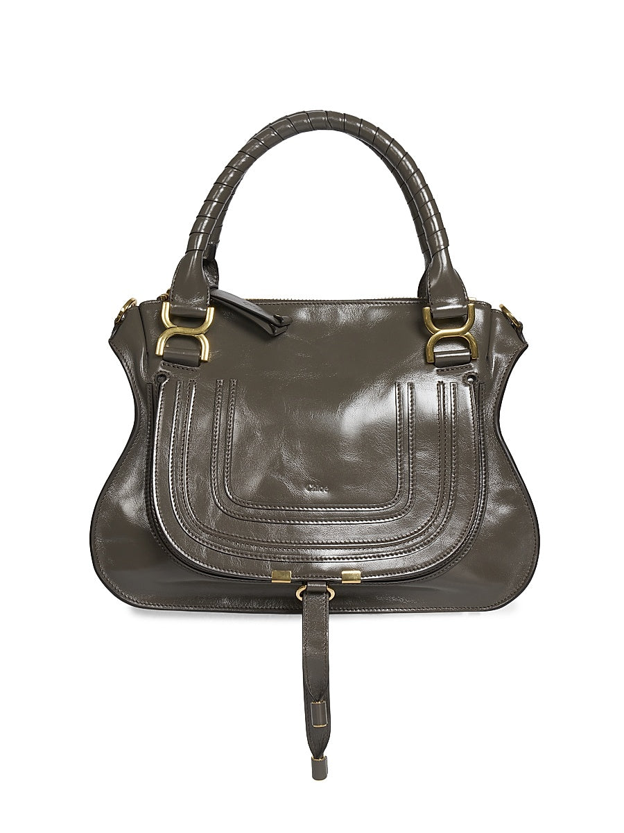 Medium Marcie Leather Satchel