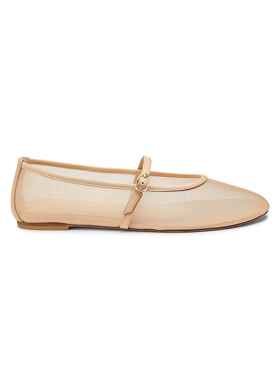 Bare It All Mesh & Leather Flats