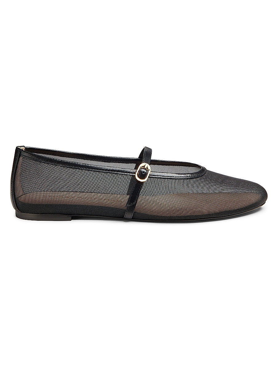 Bare It All Mesh & Leather Flats
