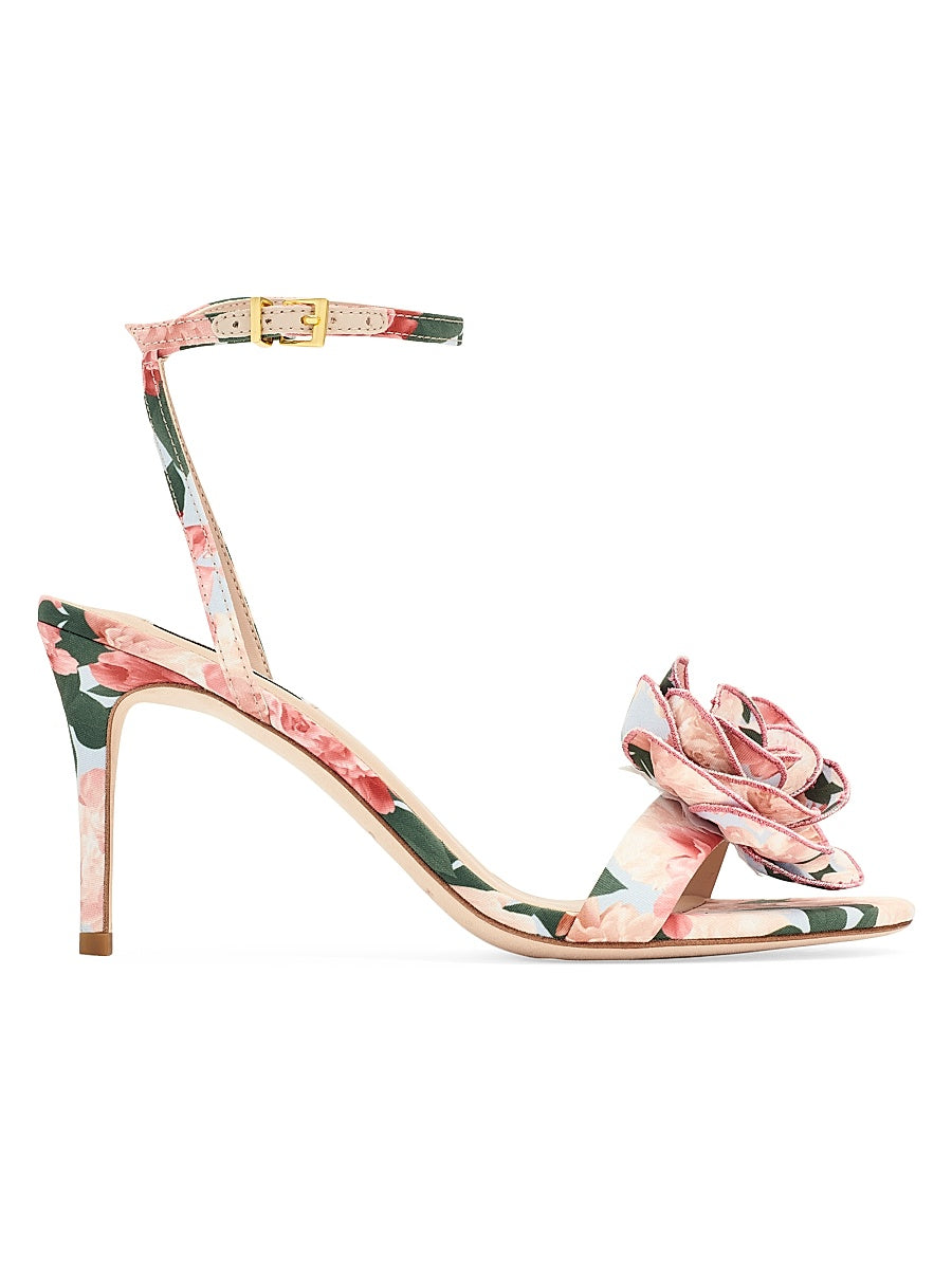 85MM Chelsea Rose Faille Sandals