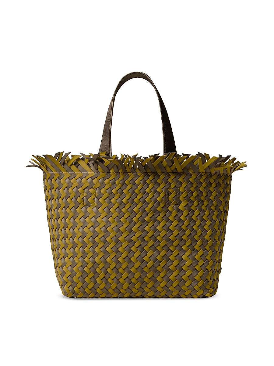 Havana Medium Basketweave Tote Bag