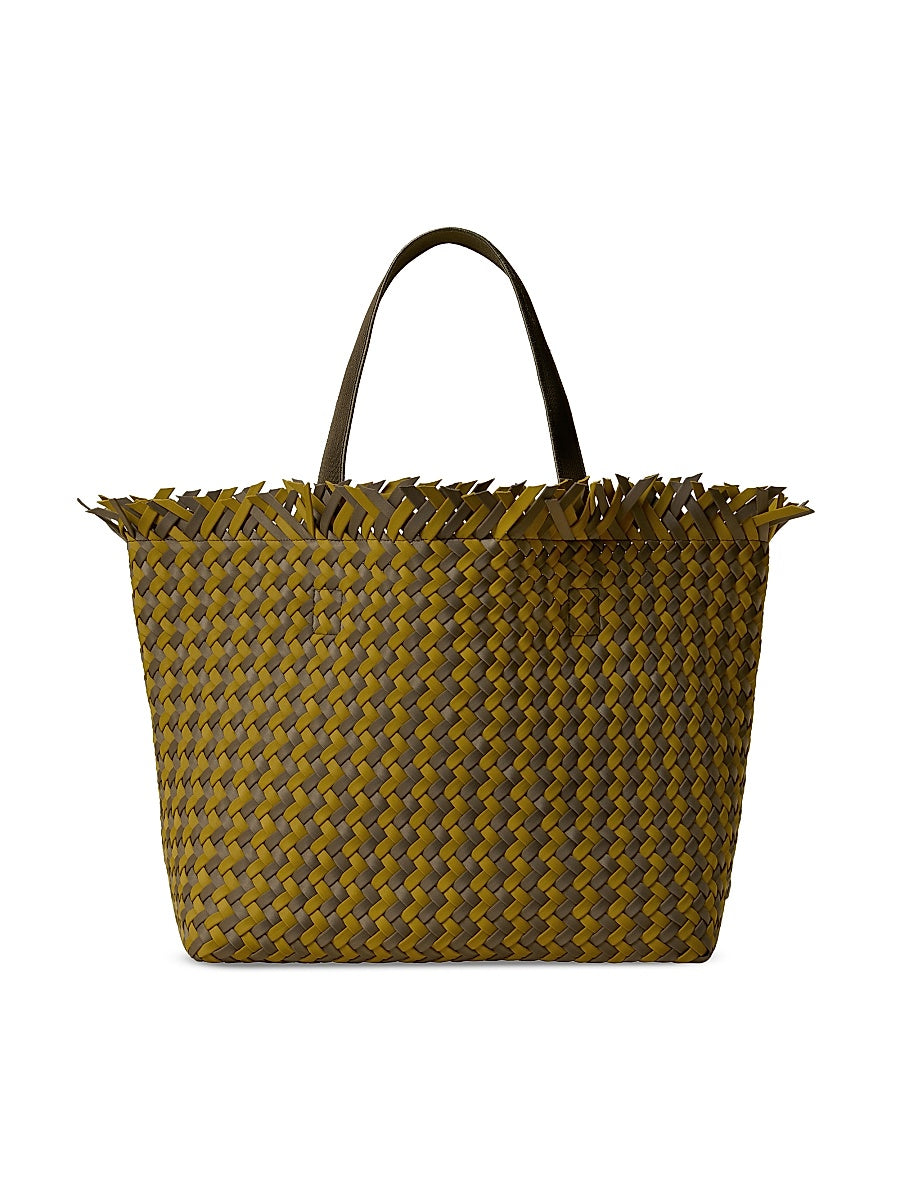 Havana Large Basketweave Tote Bag