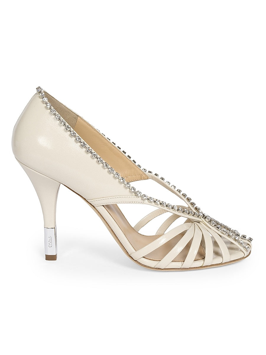 Leonie 95MM Strappy Leather Pumps