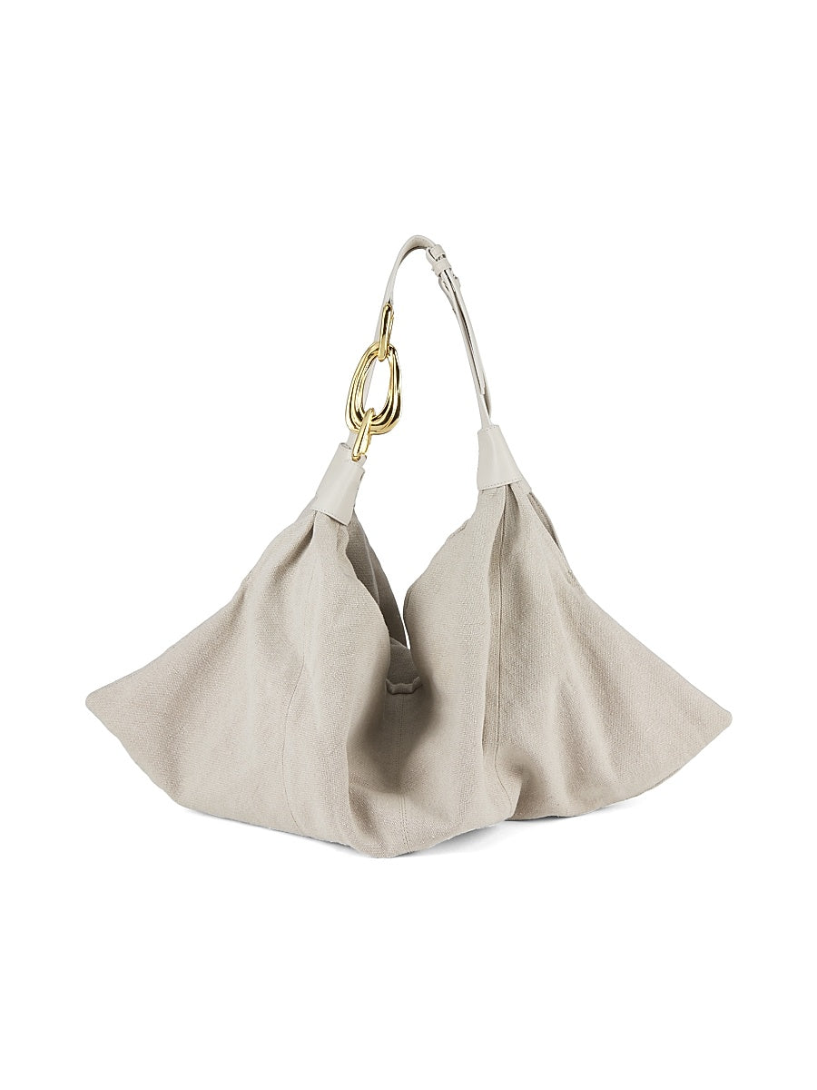 Trampoline Linen Hobo Bag