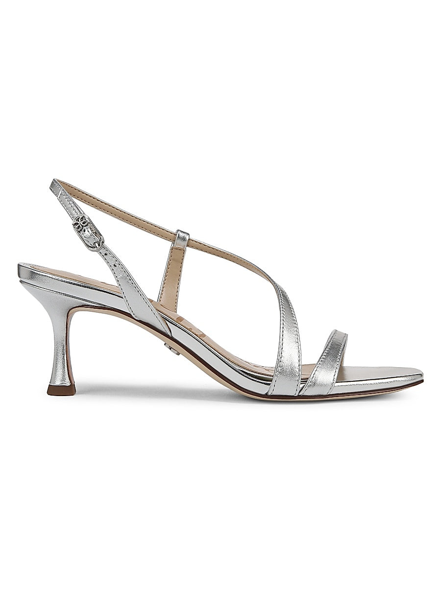 Prance 65MM Metallic Leather Strappy Sandals