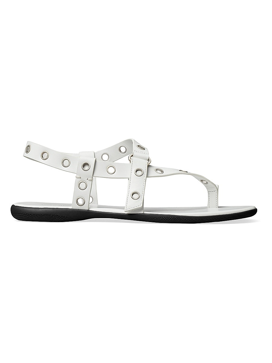 Eyelet Leather Sandals