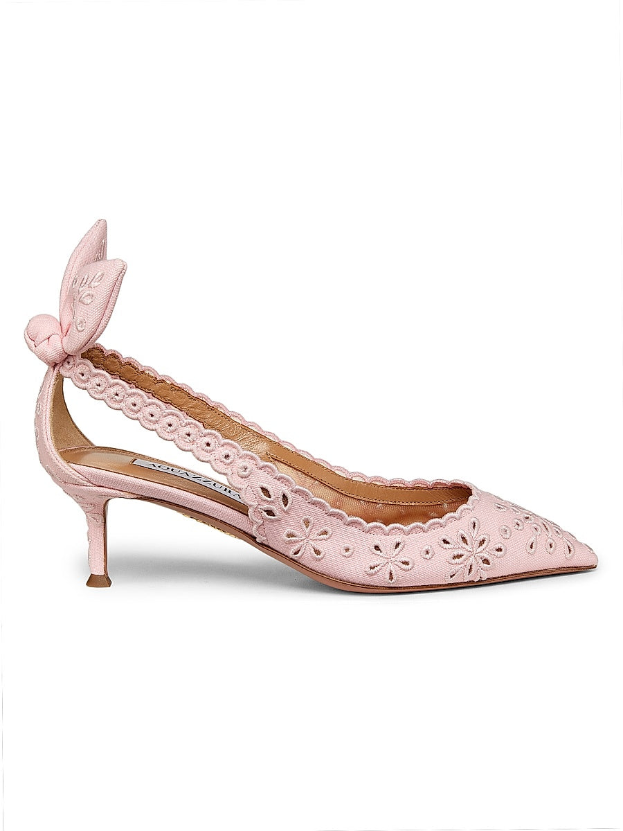 Broderie Bow Tie 50MM Pumps